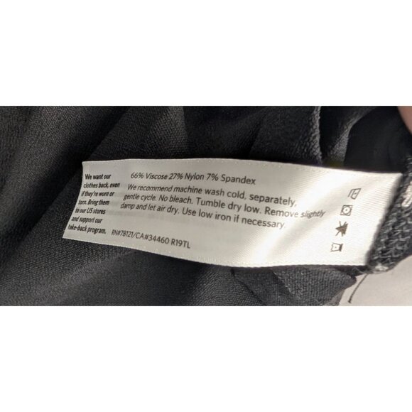 Eileen Fisher Top Womens Large Black Asymmetrical Tunic NWOT - Picture 7 of 7